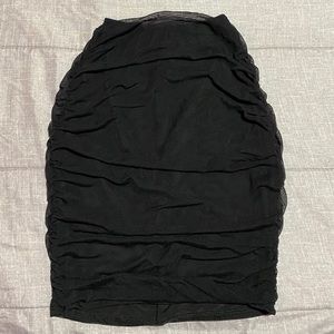 Fashion Nova Dresses - Black two piece mesh skirt set Fashion Nova Dresses - Black two piece mesh skirt set